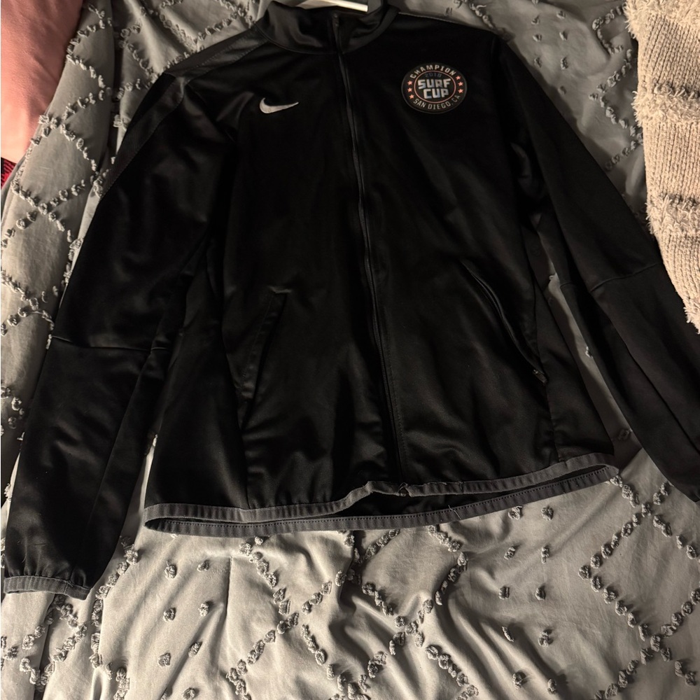 Nike Black Full-Zip Jacket with Logo